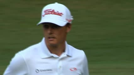 Blayne Barber birdies No. 5 at Wyndham