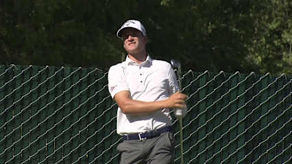Adrien Dumont de Chassart makes birdie on No. 11 at Utah Championship
