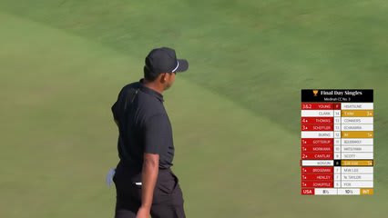 Si Woo Kim makes birdie on No. 9 at Sunday Singles