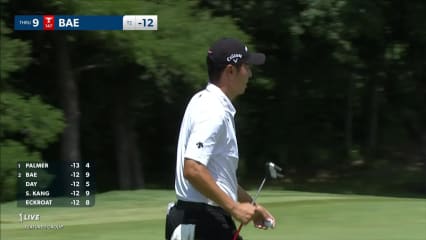 Sangmoon Bae chips it close to set up birdie at AT&T Byron Nelson