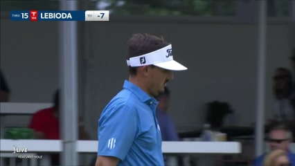 Hank Lebioda goes right at the flag to set up birdie at Rocket Mortgage