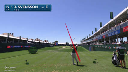 Jesper Svensson makes birdie on No. 17 at THE CJ CUP