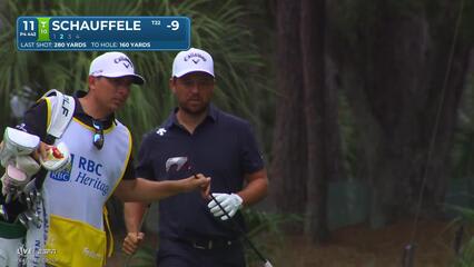 Xander Schauffele's 157-yard approach sets up birdie on No. 11 at RBC Heritage