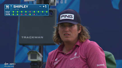 Neal Shipley throws a dart for birdie at Charles Schwab