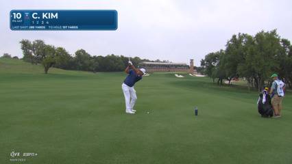 Chan Kim uses nice approach to set up birdie at Valero