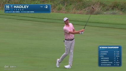 Chesson Hadley makes birdie on No. 15 at Wyndham