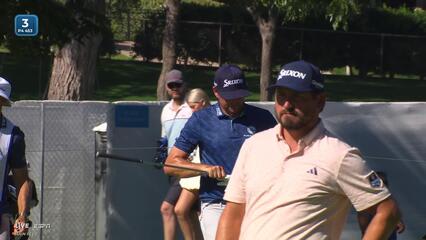 Keegan Bradley's 152-yard approach sets up birdie on No. 3 at Charles Schwab