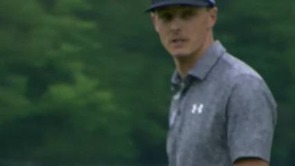 Blayne Barber drains a long range birdie at Zurich