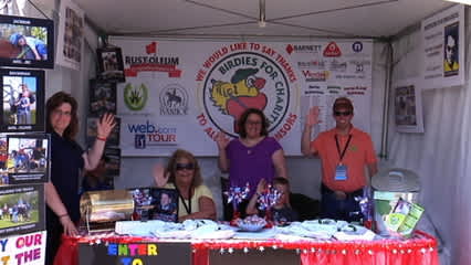 Players visit Partners for Progress at the Rust-Oleum Championship