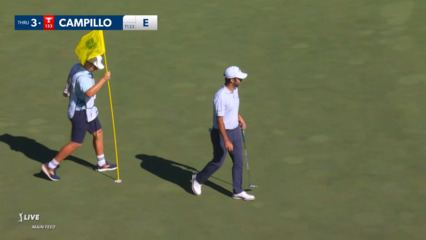 Jorge Campillo's nice tee shot rolls in to 5 feet at John Deere