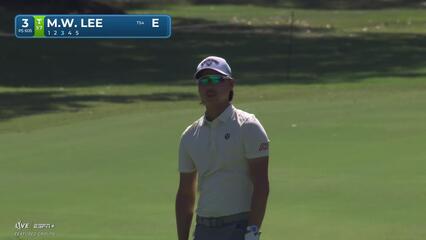 Min Woo Lee sinks long birdie putt at Sanderson Farms