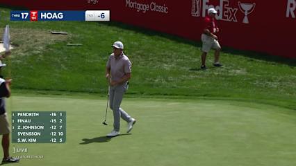 Bo Hoag makes birdie on No. 17 at Rocket Mortgage
