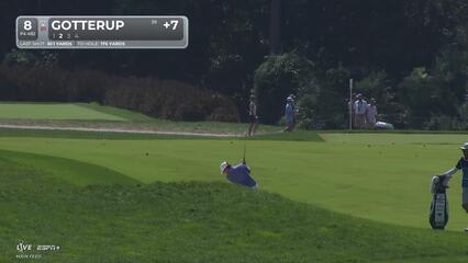 Chris Gotterup hits approach tight to set up birdie on No. 8 at BMW Championship