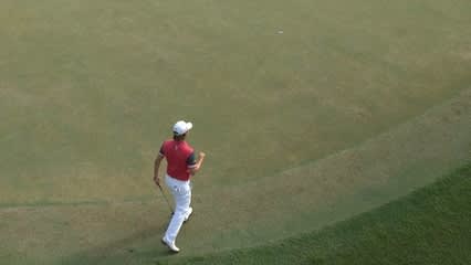 Emiliano Grillo’s clutch par save on No. 14 at the Web.com Tour Championship