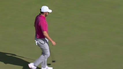 Patrick Cantlay makes birdie on No. 9 at Sunday Singles