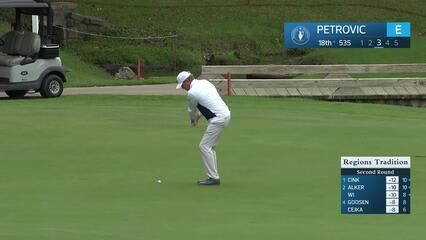 Tim Petrovic makes birdie on No. 18 at Regions Tradition