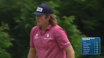 Neal Shipley sinks a 30-foot birdie putt on No. 11 at Charles Schwab