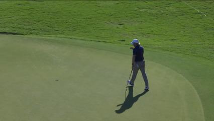 Jimmy Stanger rolls in birdie putt at Mexico Open