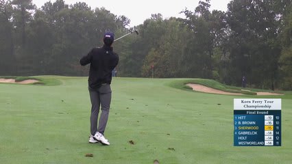 Cole Sherwood makes birdie on No. 12 at Korn Ferry Tour Champ