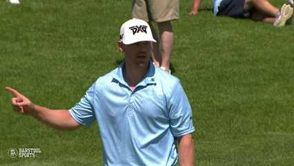 Patrick Fishburn drains long putt for birdie at NV5 Invitational