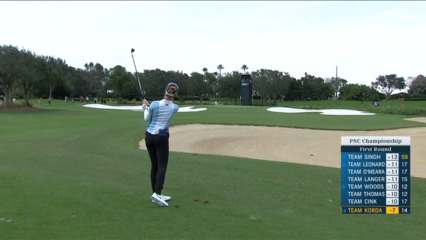 Nelly Korda dials in approach to yield birdie at PNC Championship