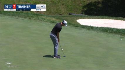 Martin Trainer rolls in 11-foot birdie at John Deere