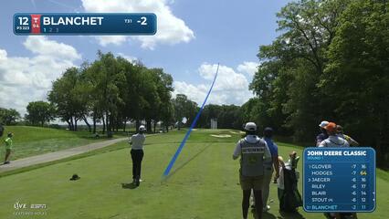Chandler Blanchet hits tee shot to 5 feet, sets up birdie on No. 12 at John Deere