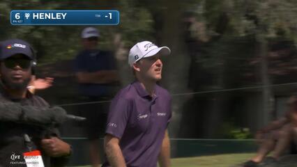 Russell Henley hits 110-yard approach to 3 feet, sets up birdie on No. 6 at Procore