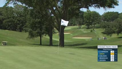 Richard Green makes birdie on No. 12 at Principal Charity Classic