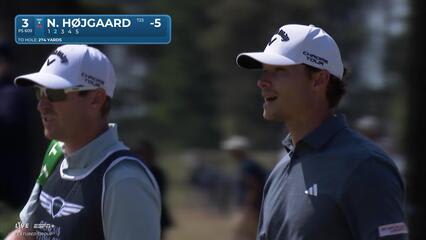Nicolai Højgaard makes birdie on No. 3 at Genesis Scottish Open