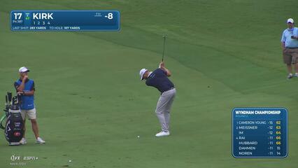 Chris Kirk makes birdie on No. 17 at Wyndham