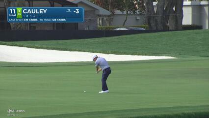 Bud Cauley hits 129-yard approach to 8 feet, sets up birdie on No. 11 at Arnold Palmer