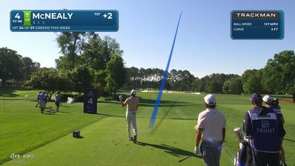 Maverick McNealy hits tee shot to 7 feet, sets up birdie on No. 4 at Truist Championship