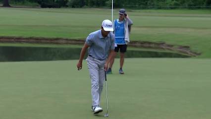 Dylan Menante makes birdie on No. 11 at BMW Charity Pro-Am