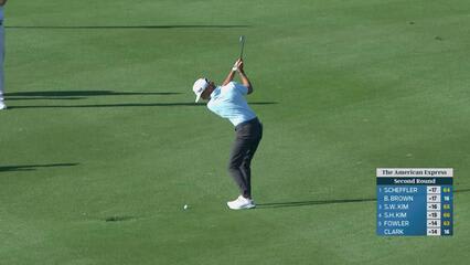 Eric Cole hits 138-yard approach to 5 feet, makes birdie on No. 18 at The American Express