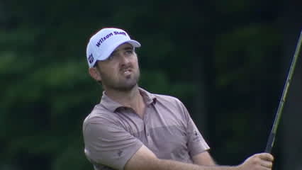 Rhein Gibson birdies No. 17 at LECOM