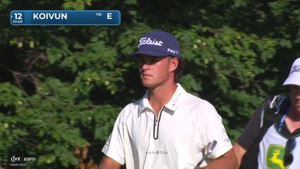 Jackson Koivun sinks 19-foot putt for birdie on No. 12 at John Deere