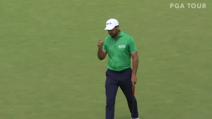 Charl Schwartzel holes 31-footer for birdie at BMW Championship