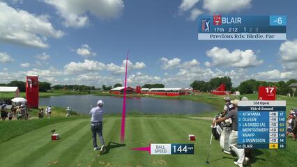 Zac Blair makes birdie on No. 17 at 3M Open