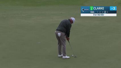Darren Clarke makes birdie on No. 18 at Simmons Bank Championship