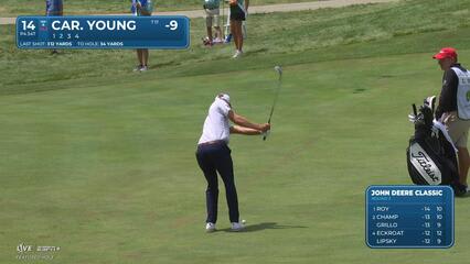 Carson Young makes birdie on No. 14 at John Deere