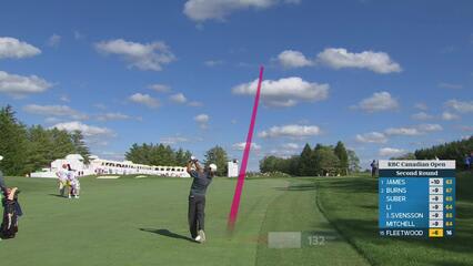 Tommy Fleetwood's 201-yard approach sets up birdie on No. 17 at RBC Canadian