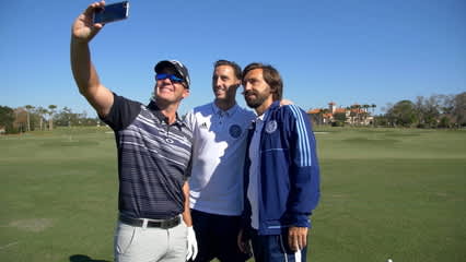 Andrea Pirlo and R.J. Allen take on Ryan Blaum in CUP