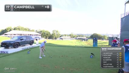 Brian Campbell makes birdie on No. 17 at BMW Championship