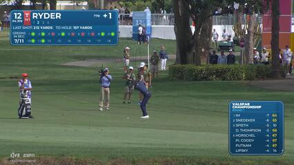 Sam Ryder hits 159-yard approach to 15 feet, sets up birdie on No. 12 at Valspar
