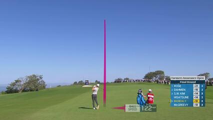 Maverick McNealy hits 165-yard approach to 7 feet, makes birdie on No. 4 at Farmers