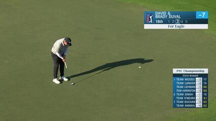 David and Brady Duval reach green in two to yield eagle at PNC Championship