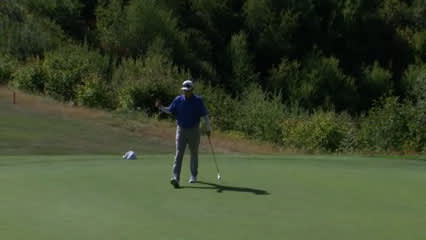 Kevin Sutherland makes birdie putt after nice approach at Boeing Classic