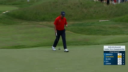 Greg Chalmers holes birdie putt at KitchenAid Senior PGA