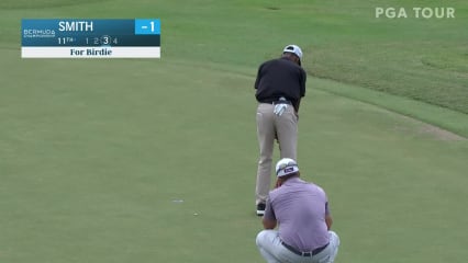 Camiko Smith taps in for birdie at Bermuda